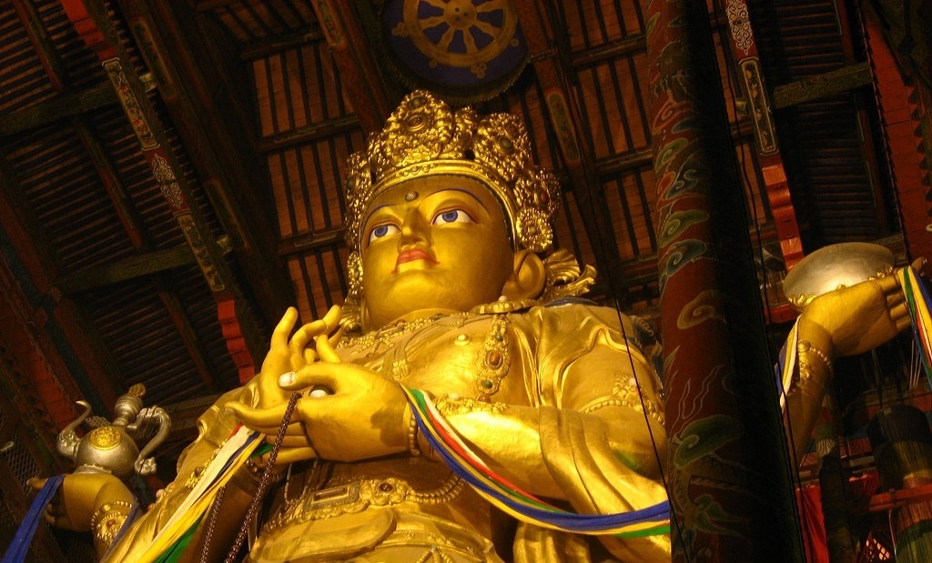 statue-Gandan Avalokietsvara-monastère-mongolie